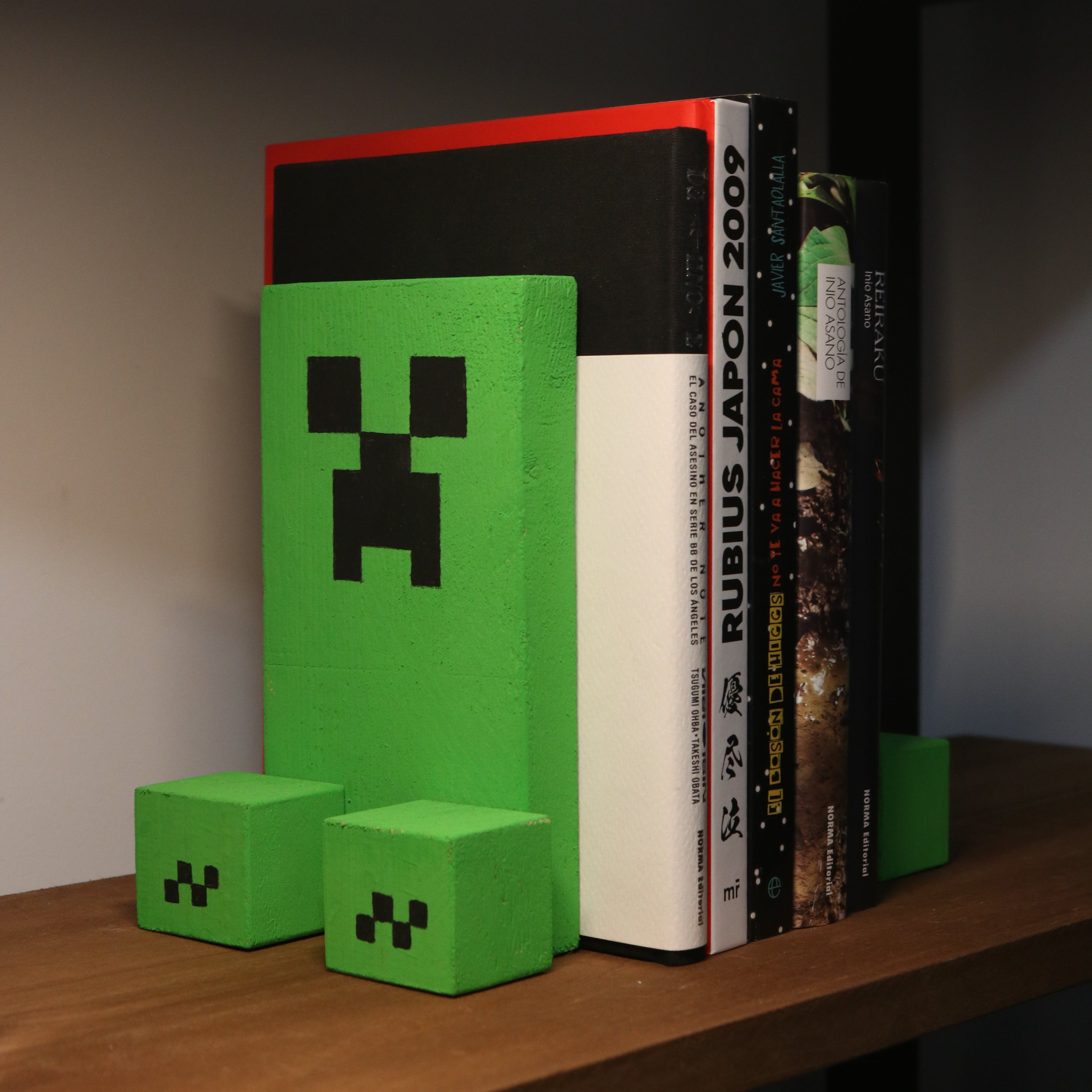 Sujetalibros Creeper Minecraft