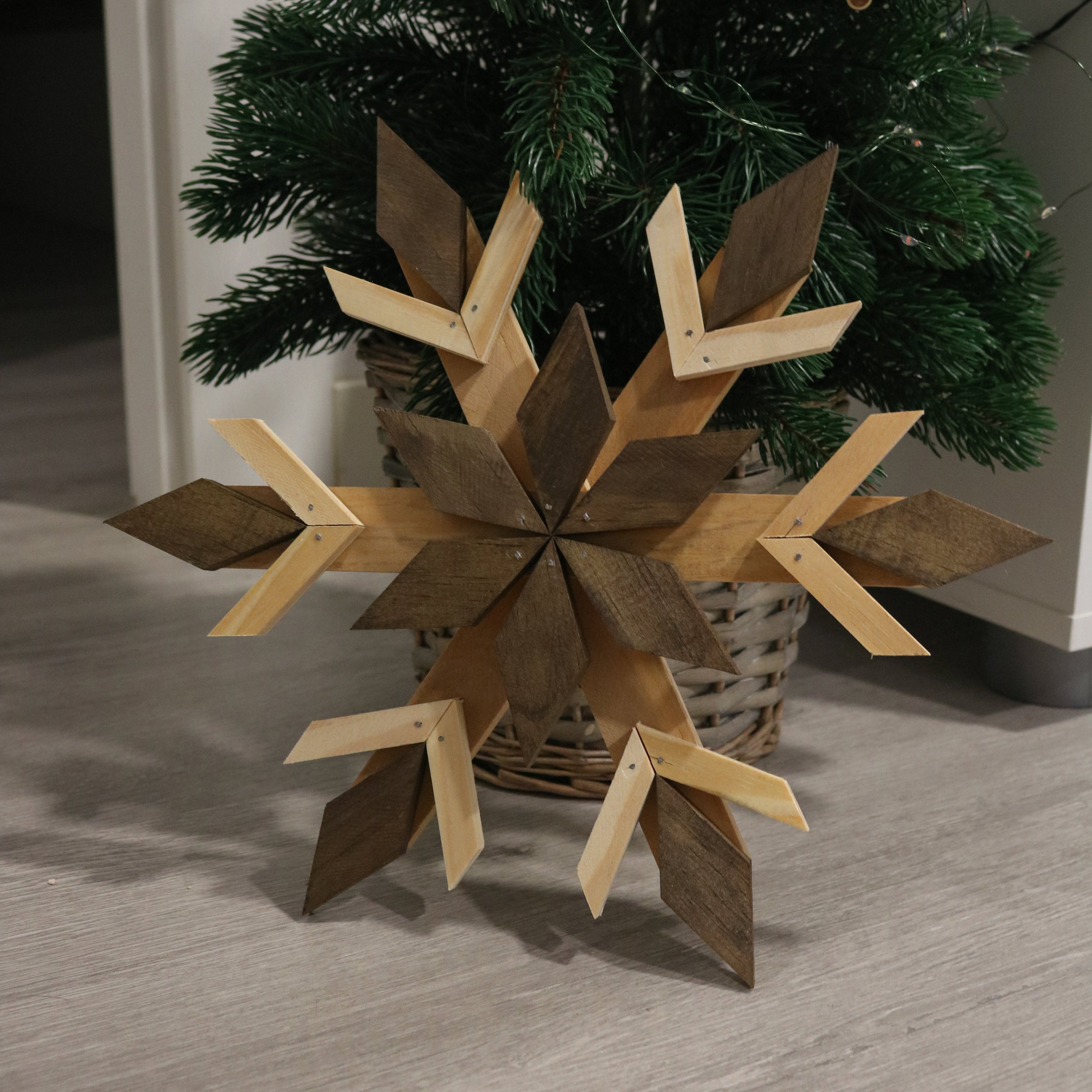 Copo de nieve decorativo